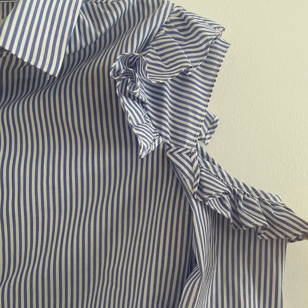 Zara Stripped Blouse NWT - Picture 3 of 7
